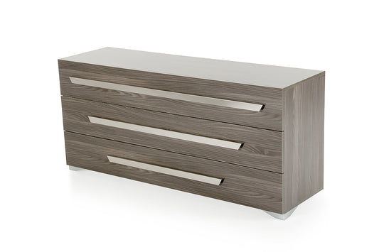 Brown Solid Wood Live Edge 5-Drawer Standard Chest