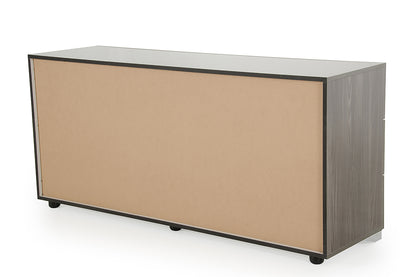 Brown Solid Wood Live Edge 5-Drawer Standard Chest