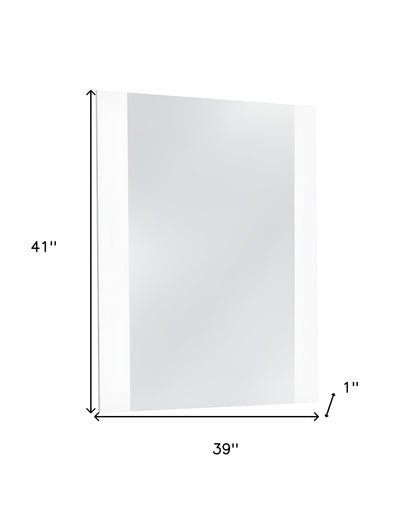 White Framed Mounted Dresser Mirror