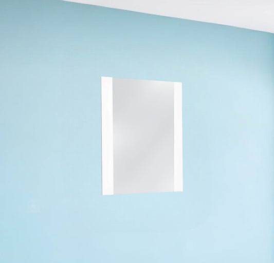 White Framed Mounted Dresser Mirror