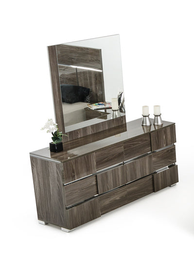 White Wood 6-Drawer Double Dresser