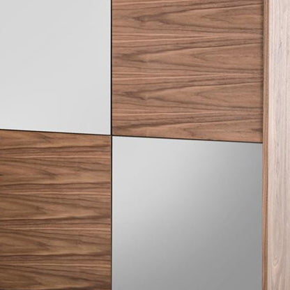 Solid Wood Sideboard w/ Glass Door