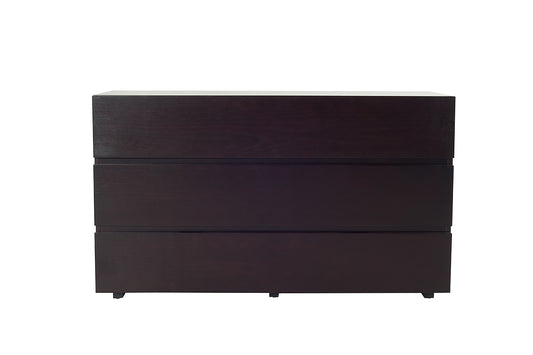 Brown Solid Wood 7-Drawer Double Dresser