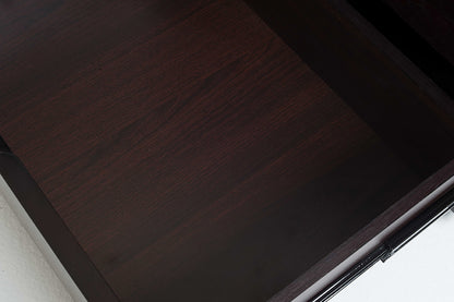 Brown Solid Wood 7-Drawer Double Dresser
