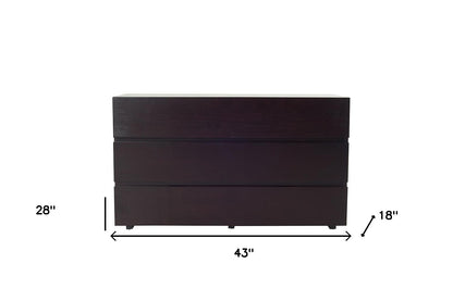 Brown Solid Wood 7-Drawer Double Dresser