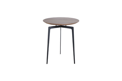 Walnut Veneer & Metal Coffee Table Set