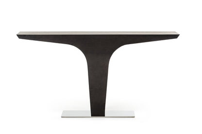 Wenge Veneer & Steel Console Table