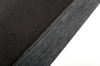 Wenge Veneer & Steel Console Table