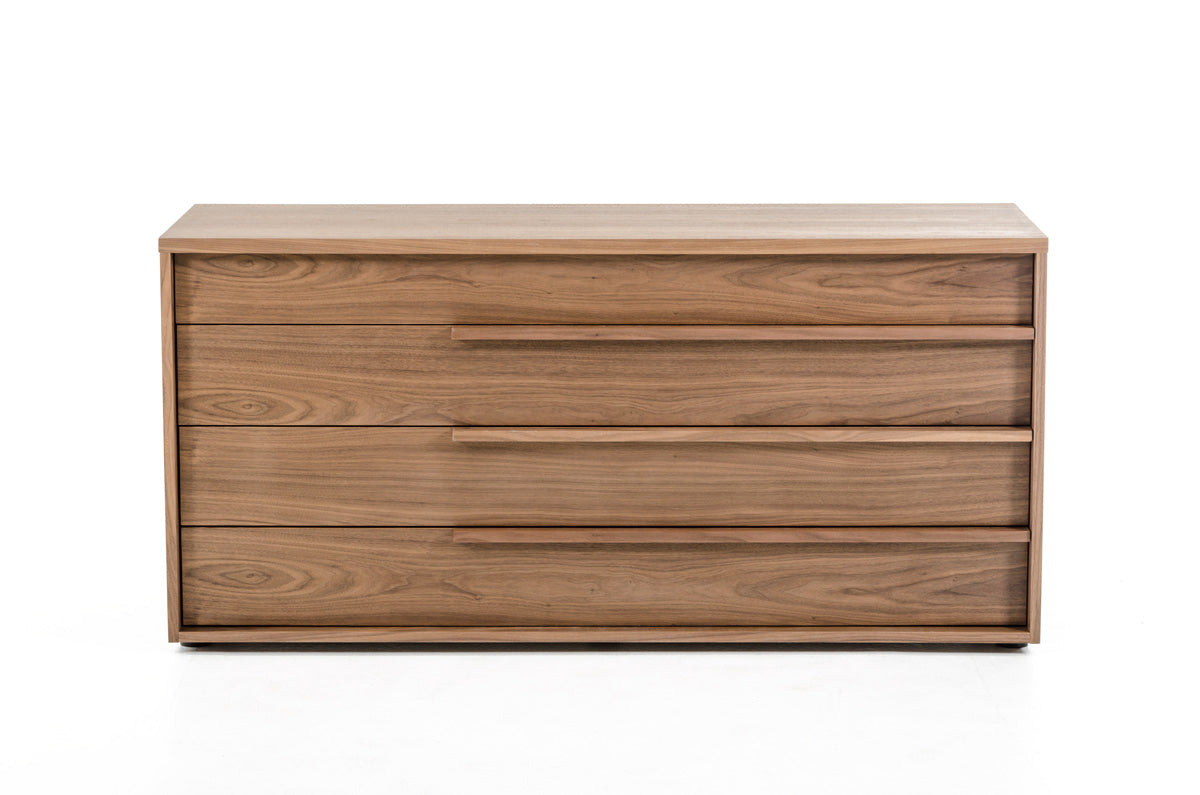 Natural Solid Wood 4-Drawer Chest