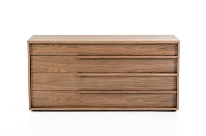 Natural Solid Wood 4-Drawer Chest