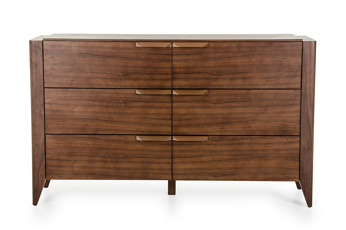 Gray Solid Wood 7-Drawer Gentlemans Chest