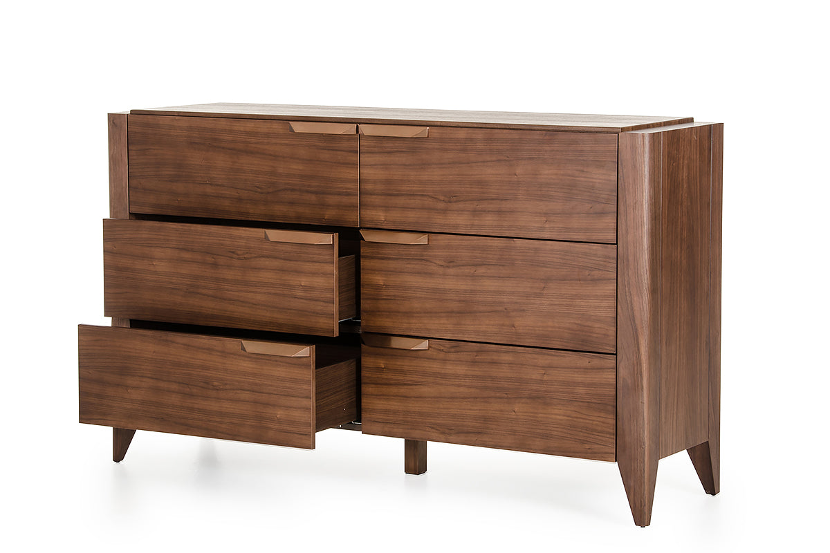 Gray Solid Wood 7-Drawer Gentlemans Chest