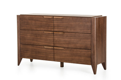 Gray Solid Wood 7-Drawer Gentlemans Chest