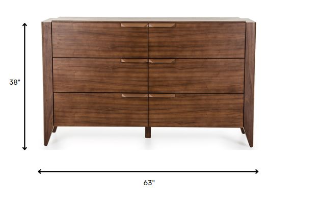 Gray Solid Wood 7-Drawer Gentlemans Chest