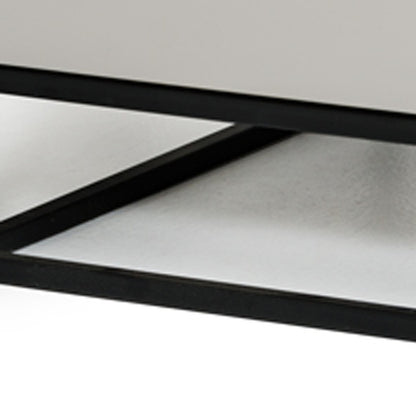 Light Grey w/ Metal Base Nightstand