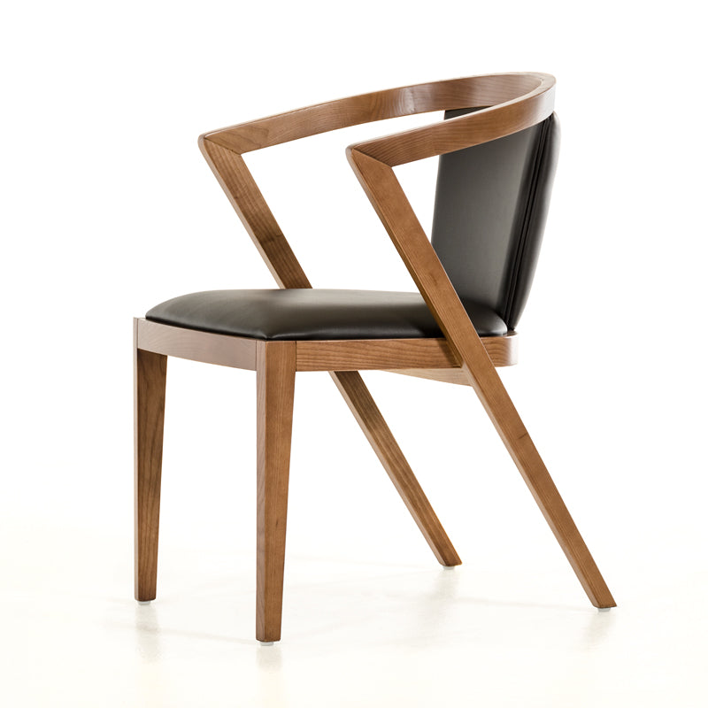 Black & Brown Faux Leather Dining Chair - Set of 2