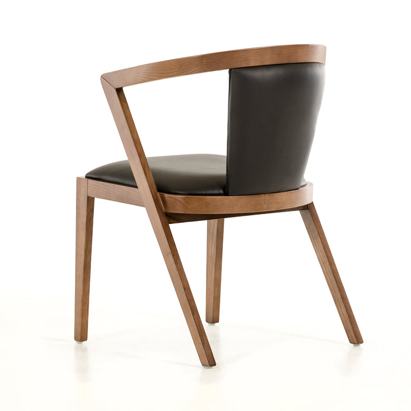 Black & Brown Faux Leather Dining Chair - Set of 2