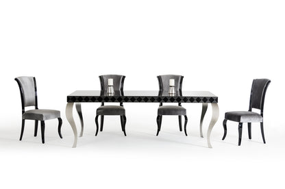 Black Lacquer Mdf Dining Table