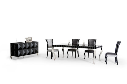 Black Lacquer Mdf Dining Table