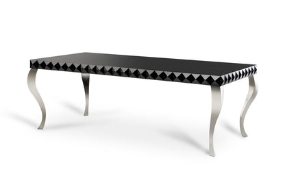 Black Lacquer Mdf Dining Table