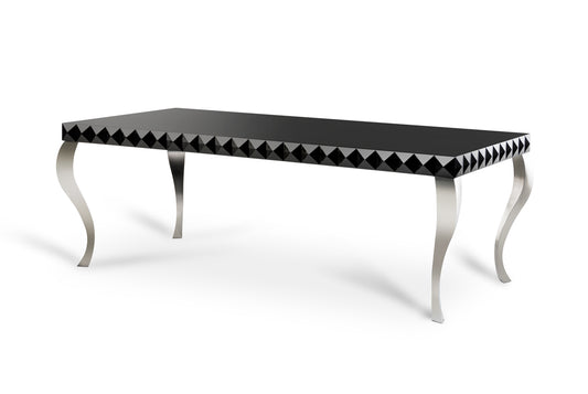 Black Lacquer Mdf Dining Table