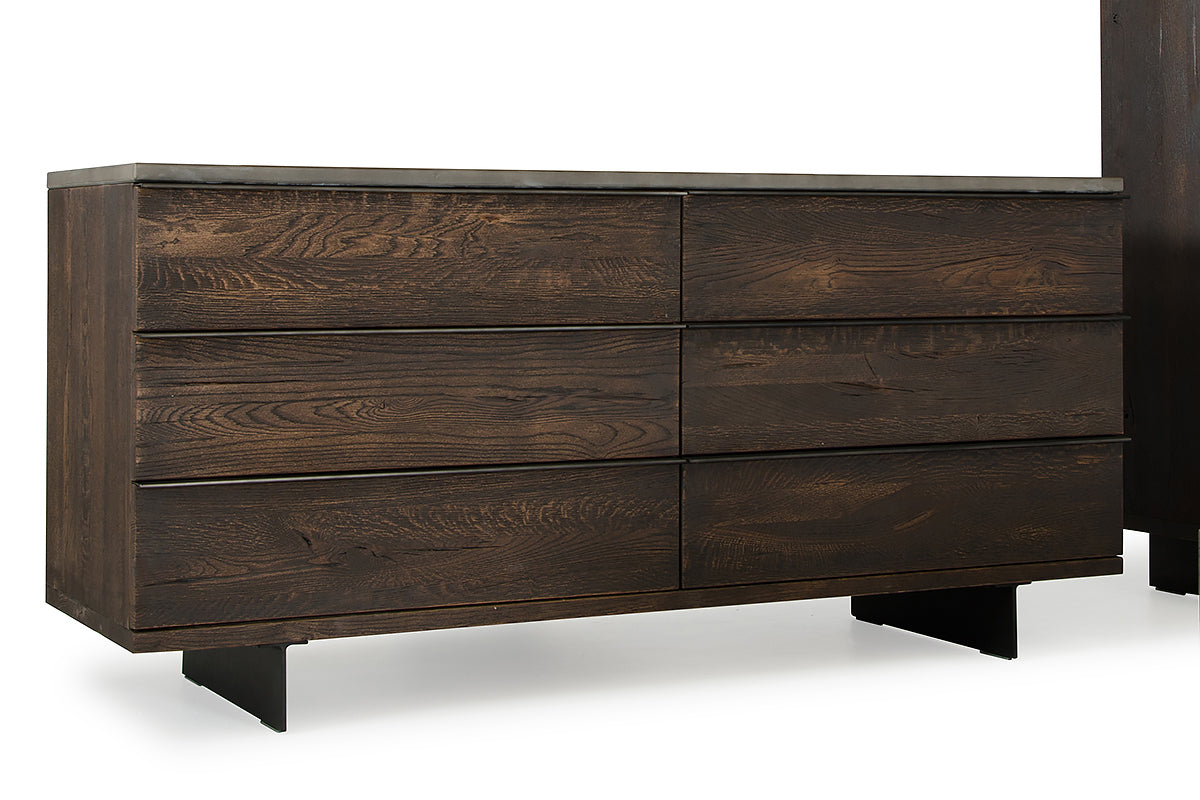 Gray Solid Wood 3-Drawer Gentlemans Chest