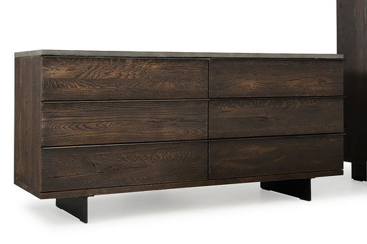 Gray Solid Wood 3-Drawer Gentlemans Chest