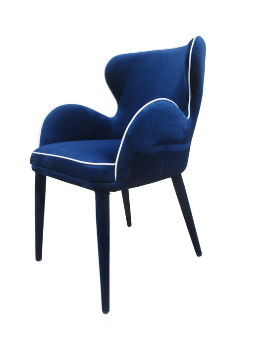 Blue Fabric Dining Chair