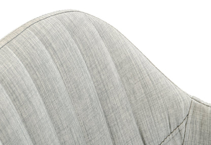 Gray & Black Fabric Dining Chair