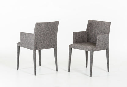 Gray Fabric Dining Chair