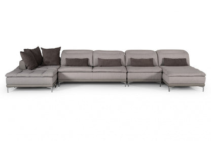 Grey Fabric Sectional