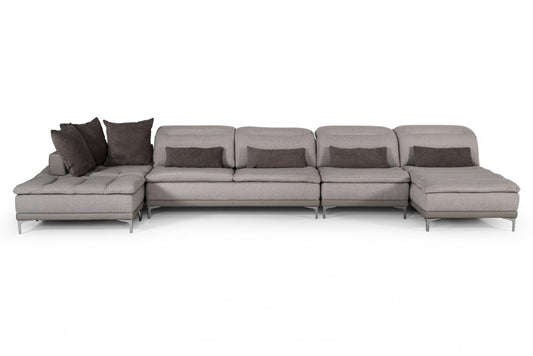 Grey Fabric Sectional