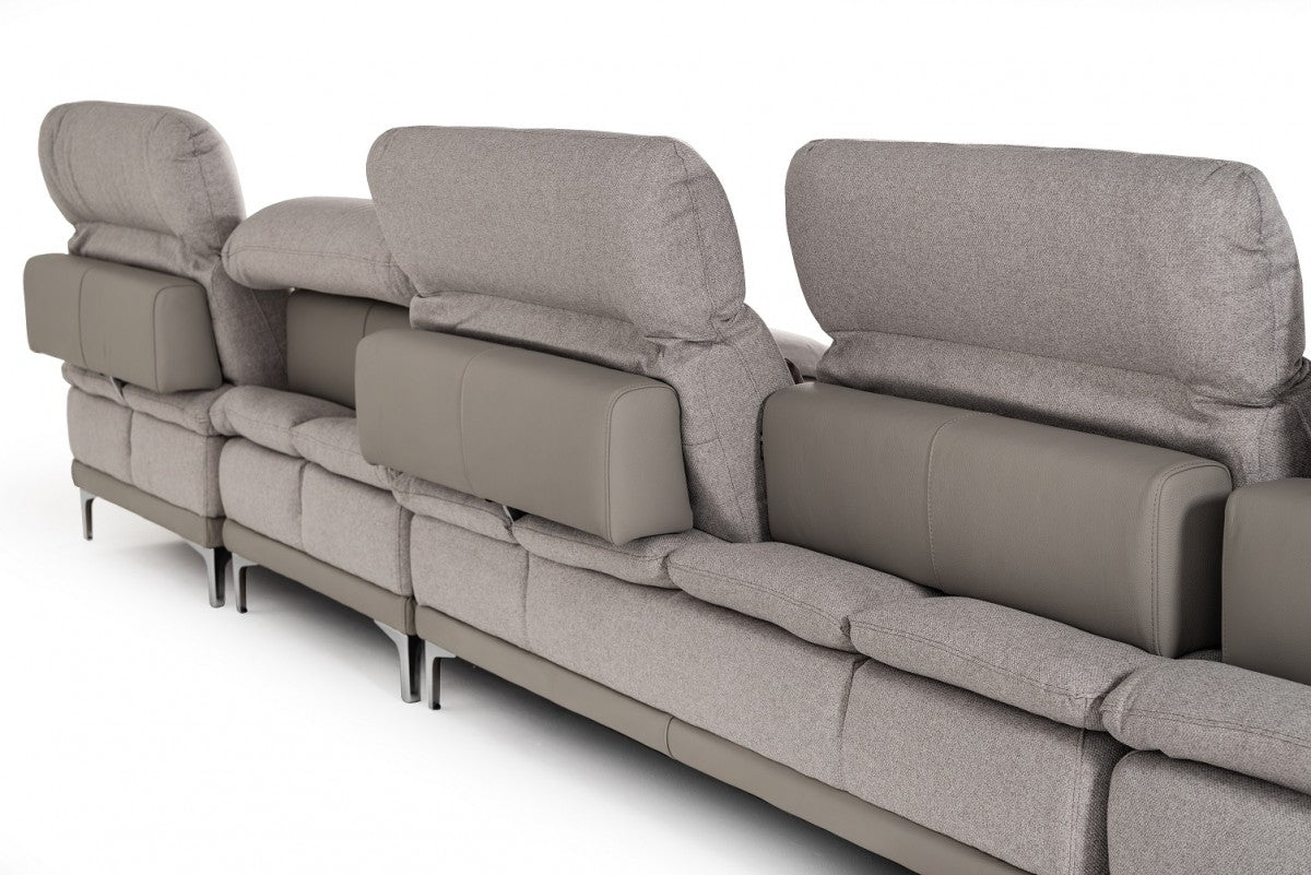 Grey Fabric Sectional