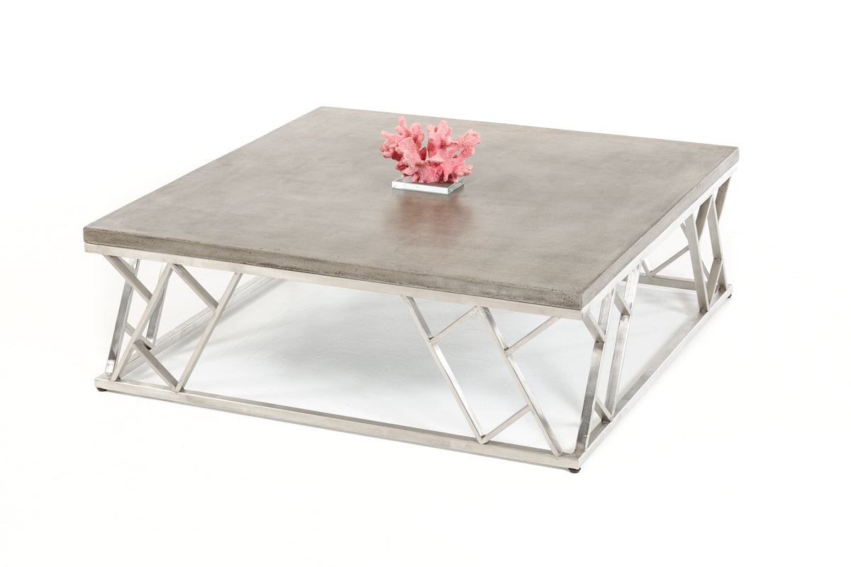 Concrete & Steel Coffee Table