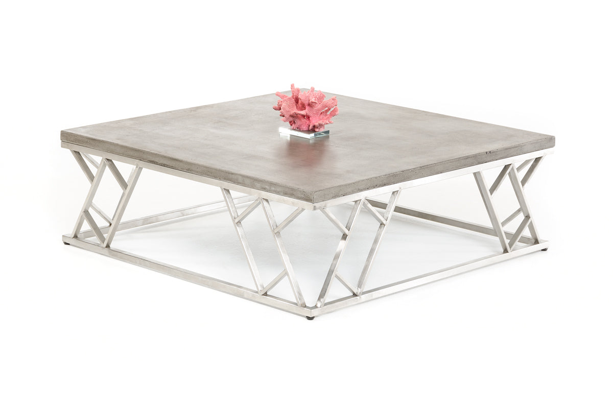 Concrete & Steel Coffee Table