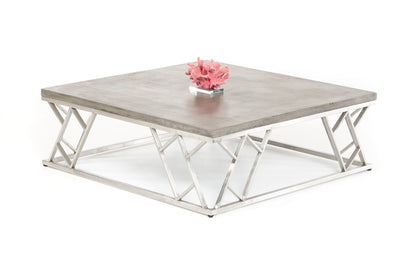 Concrete & Steel Coffee Table