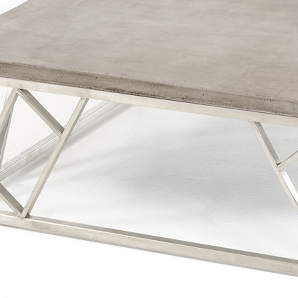 Concrete & Steel Coffee Table