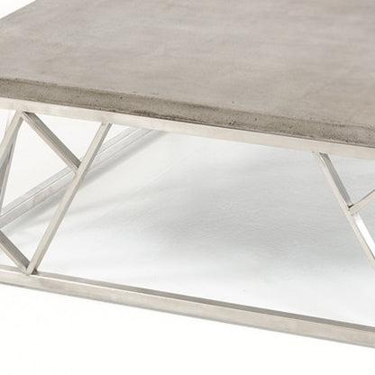 Concrete & Steel Coffee Table