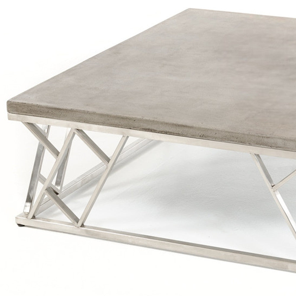 Concrete & Steel Coffee Table