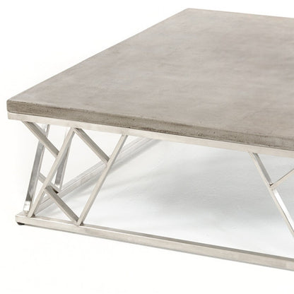 Concrete & Steel Coffee Table