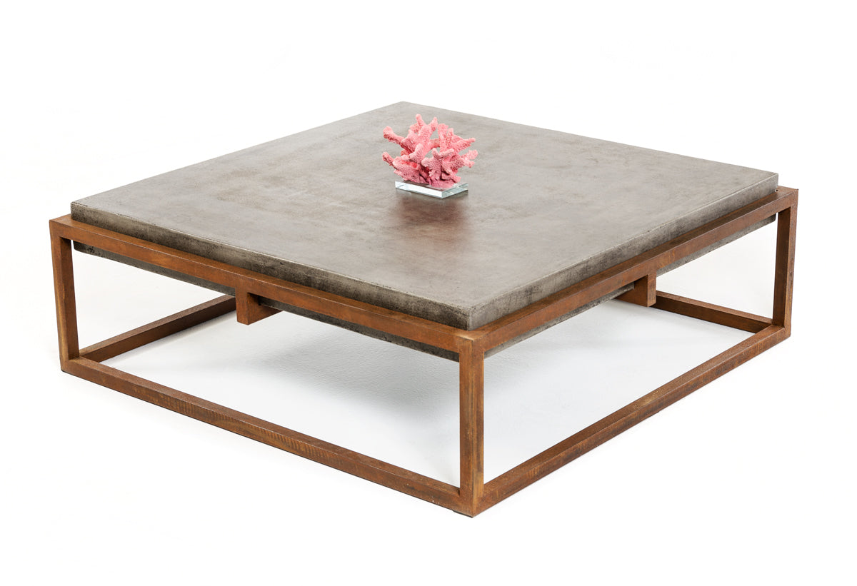 Concrete & Metal Coffee Table