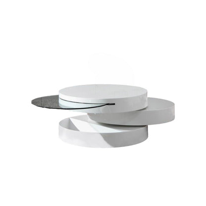Mdf & Glass Swivel Coffee Table