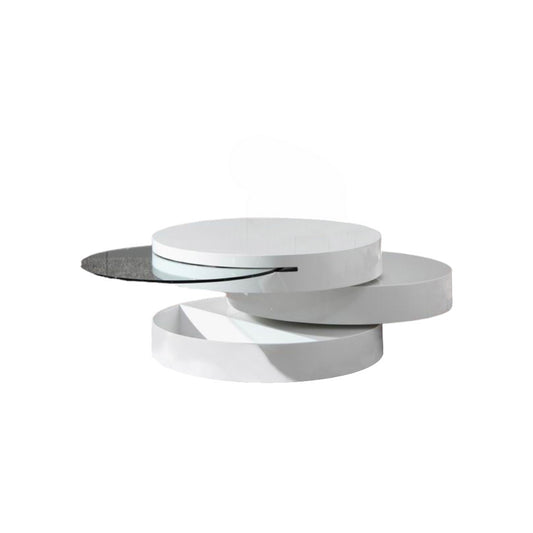 Mdf & Glass Swivel Coffee Table