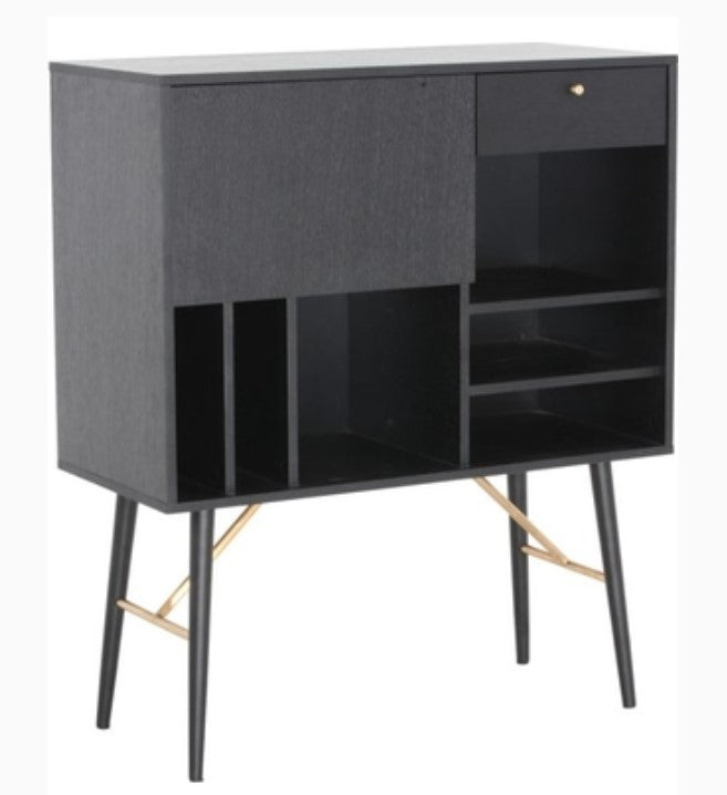 Black Glass Sideboard