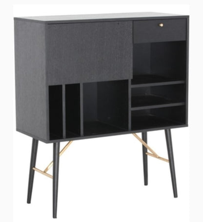 Black Glass Sideboard