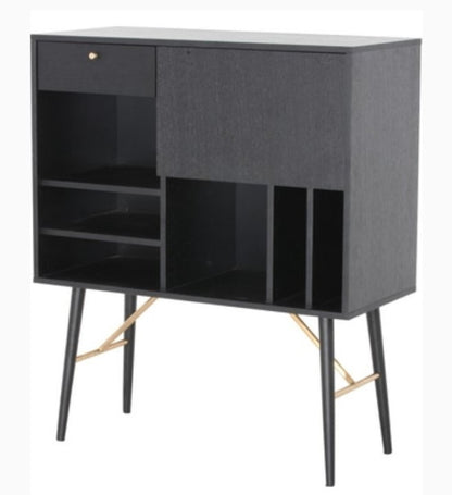 Black Glass Sideboard