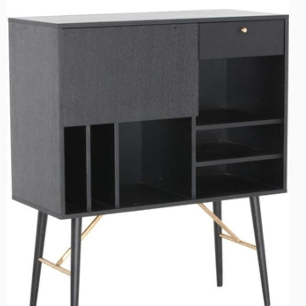 Black Glass Sideboard