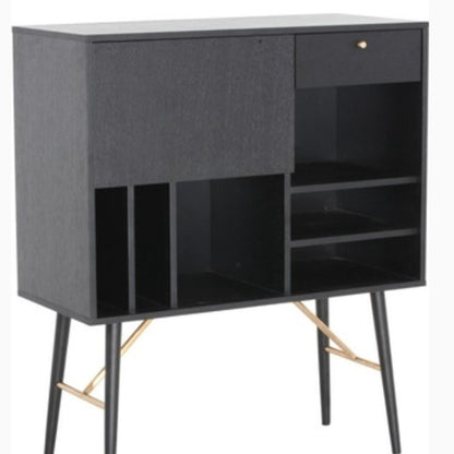 Black Glass Sideboard