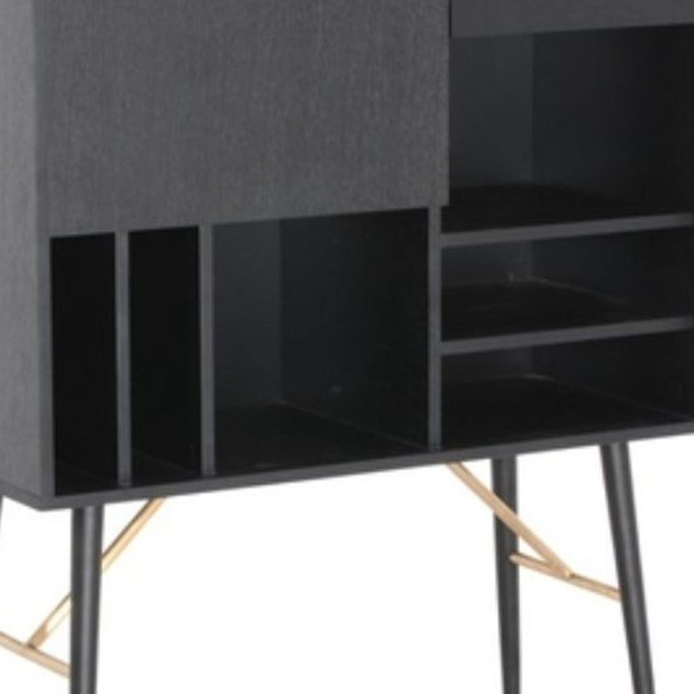 Black Glass Sideboard