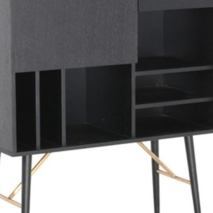 Black Glass Sideboard